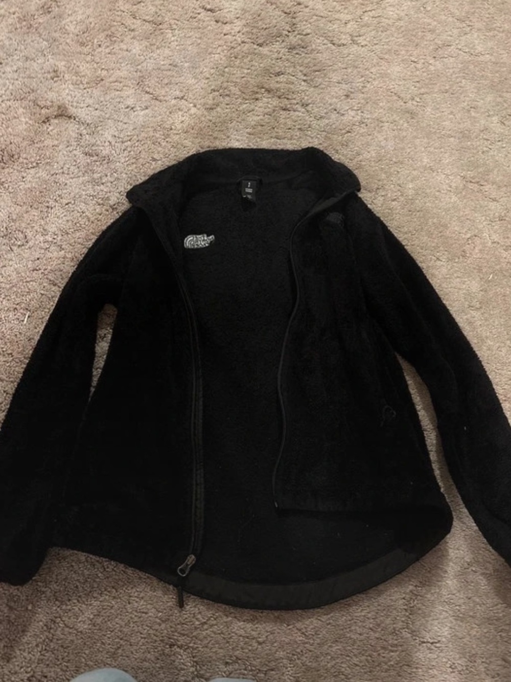 Black Fleece Zip-Up Jacket - The North Face